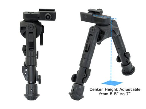 UTG Recon 360 TL Bipod, 8"-12" Center Height, Picatinny - Image 4