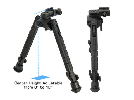 UTG Recon 360 TL Bipod, 8"-12" Center Height, Picatinny - Image 5