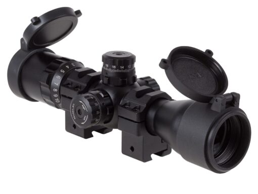 UTG BugBuster 3-12X32 Scope, 1/3 MOA AO, Mil-dot Reticle, Med. Dovetail Rings