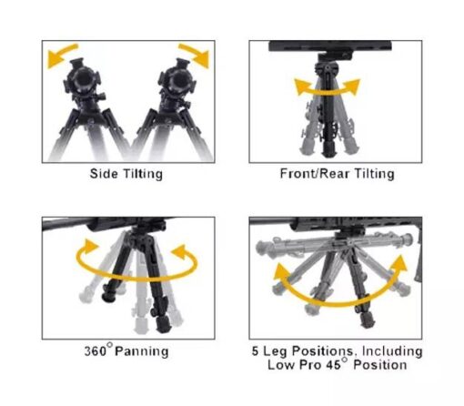 UTG Bipod Heavy Duty Recon 360 - Image 6